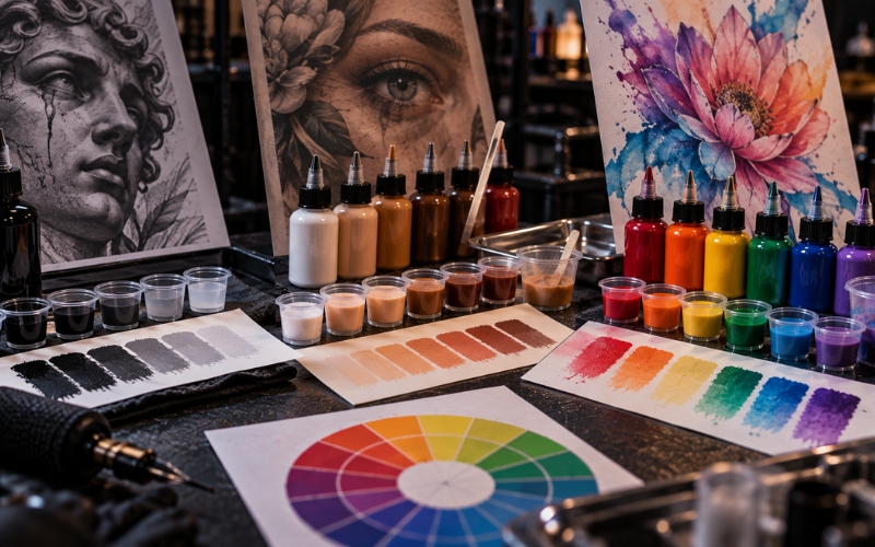 Các công thức pha mực xăm tattoo phổ biến cho từng phong cách Các công thức pha mực xăm tattoo phổ biến cho từng phong cách