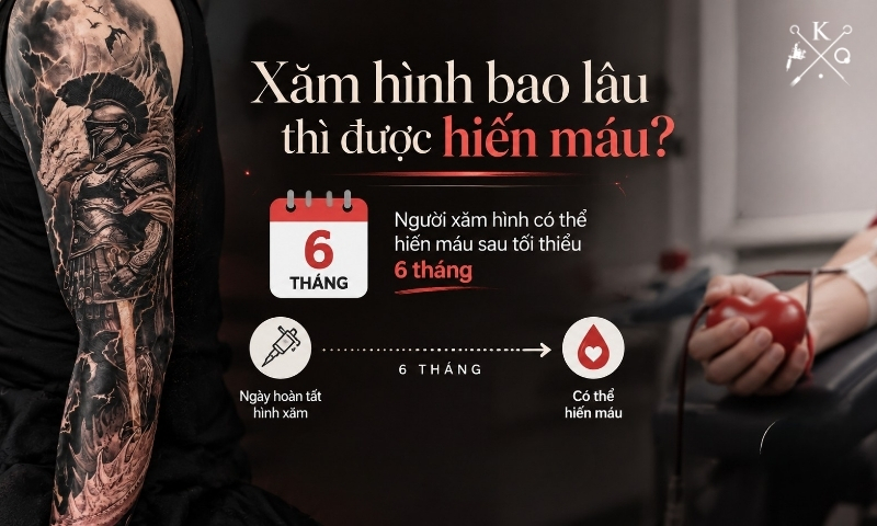 Người xăm hình có thể hiến máu sau tối thiểu 6 tháng