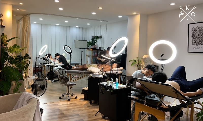 Không gian xăm tại K Tattoo Không gian xăm tại K Tattoo
