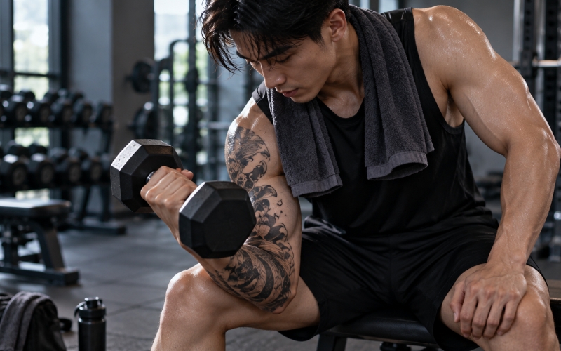 Kiêng vận động mạnh gây căng giãn vùng da mới xăm Kiêng vận động mạnh gây căng giãn vùng da mới xăm