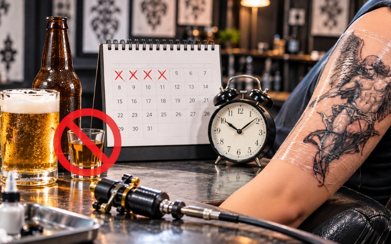 Thời gian kiêng rượu bia sau khi xăm là bao lâu? Thời gian kiêng rượu bia sau khi xăm là bao lâu?