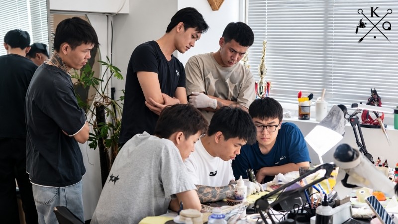 Đội ngũ nghệ sĩ tại K Tattoo Studio