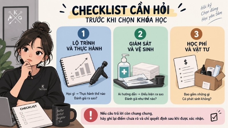 Học xăm cần chuẩn bị những gì? 3 điều cần quan tâm khi chọn khóa học Học xăm cần chuẩn bị những gì? 3 điều cần quan tâm khi chọn khóa học