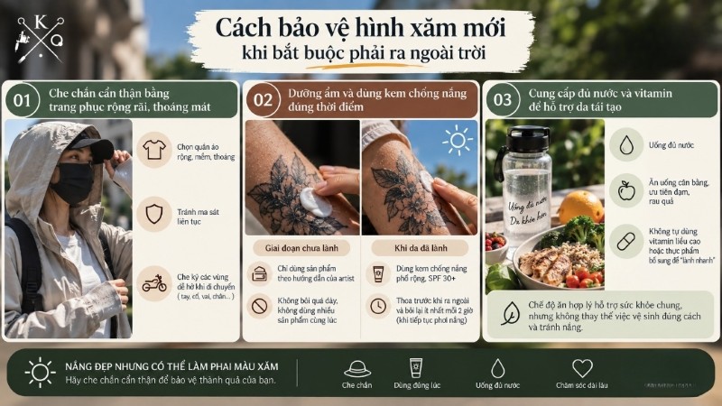 3 cách bảo vệ hình xăm trước khi ra ngoài bạn cần biết 3 cách bảo vệ hình xăm trước khi ra ngoài bạn cần biết